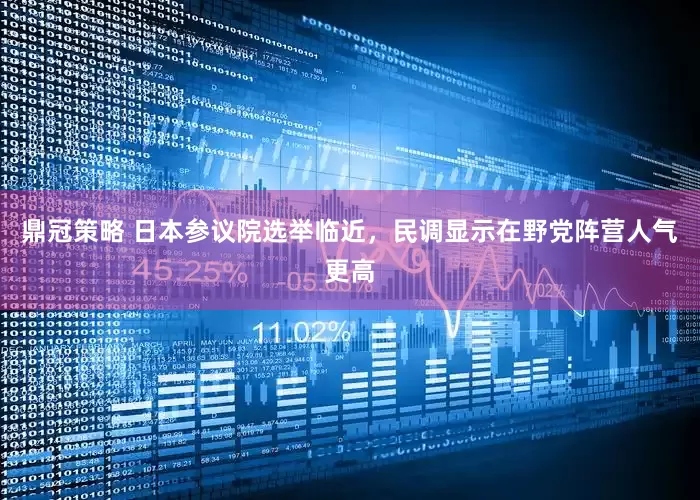 鼎冠策略 日本参议院选举临近，民调显示在野党阵营人气更高