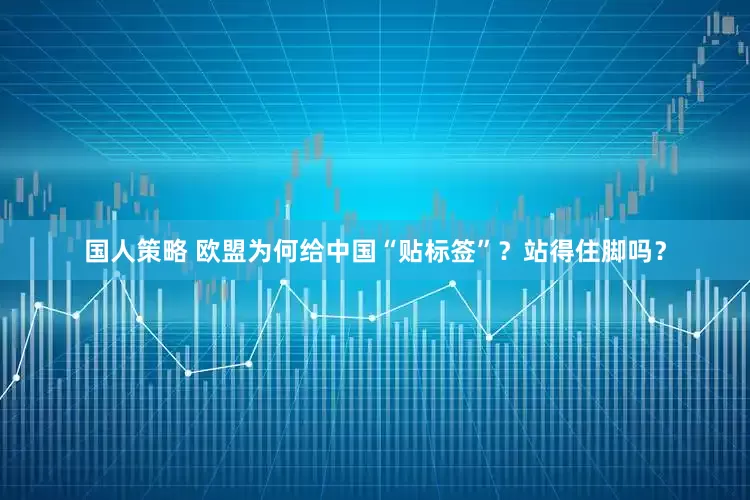 国人策略 欧盟为何给中国“贴标签”？站得住脚吗？